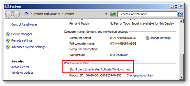 Windows server 2003 activation key